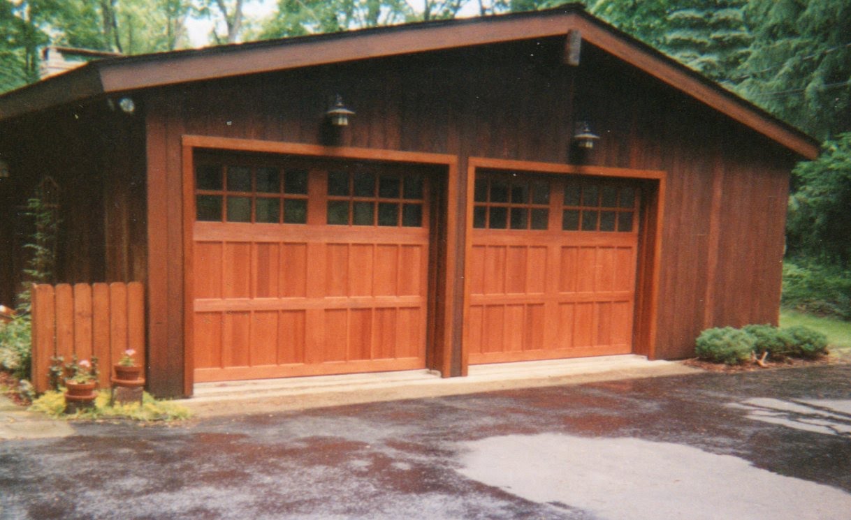 Redwood garage doors after J&M Doors
